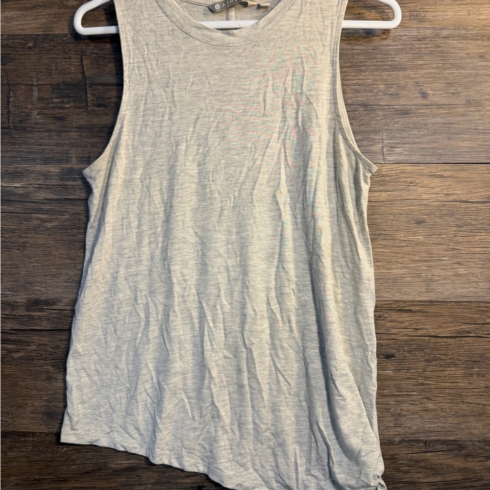 Athleta Heather Gray Sleeveless Tank Top